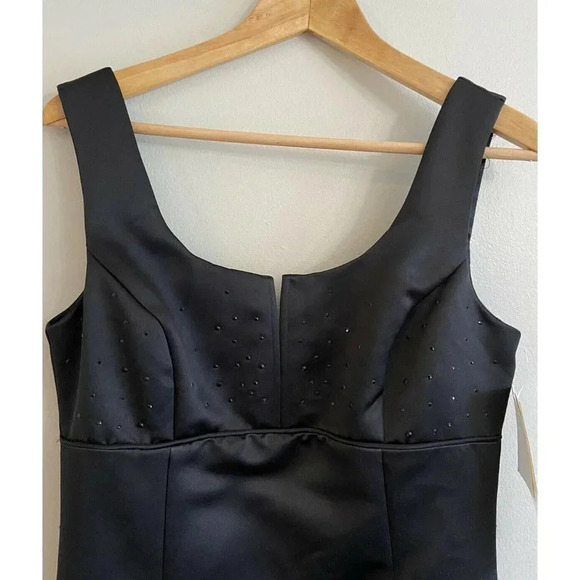 Vintage Scott McClintock Millennium 2000 Dress Black A Line 6 New - Picture 2 of 5